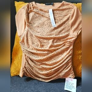 ASOS Apricot Embellished Blouse